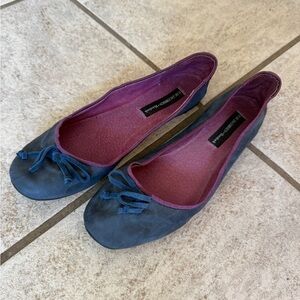 Ilse Jacobsen Navy and Magenta Flats